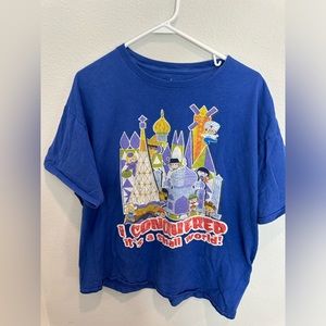 Disneyland Official T-shirt: I Conquered It’s a Small World, Men’s XL